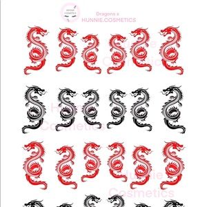 Dragon nail decals! (1 sheet included)